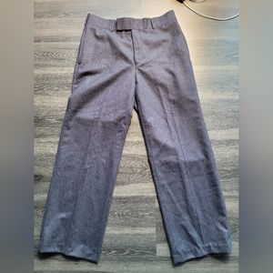 Billy Reid Navy Wool Pinstripe Trousers